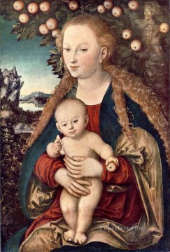 Virgen y Niño Renacimiento Lucas Cranach el Viejo Pinturas al óleo